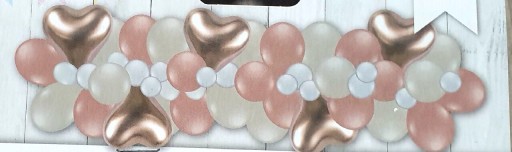 Zdjęcie oferty: Balony złote,różowe, białe girlanda, taśma