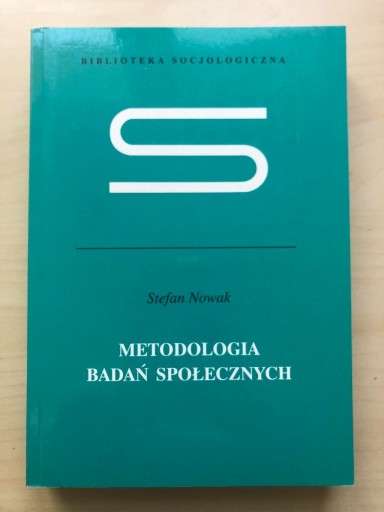 Zdjęcie oferty: Metodologia badań społecznych Stefan Nowak