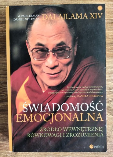 Zdjęcie oferty: "Świadomość Emocjonalna" Dalajlama XIV, Paul Ekman