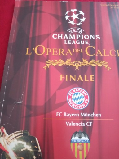 Zdjęcie oferty: program Bayern - Valencia FINAŁ