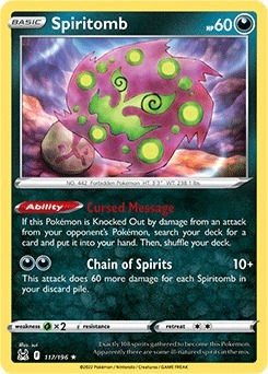 Zdjęcie oferty: Spiritomb (LOR 117/196)