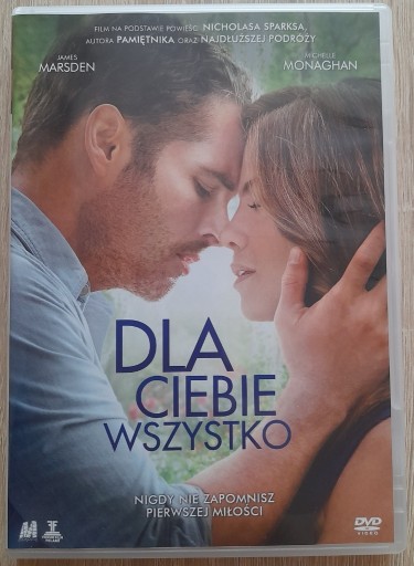 Zdjęcie oferty: Film Dla Ciebie wszystko dvd Nicholas Sparks