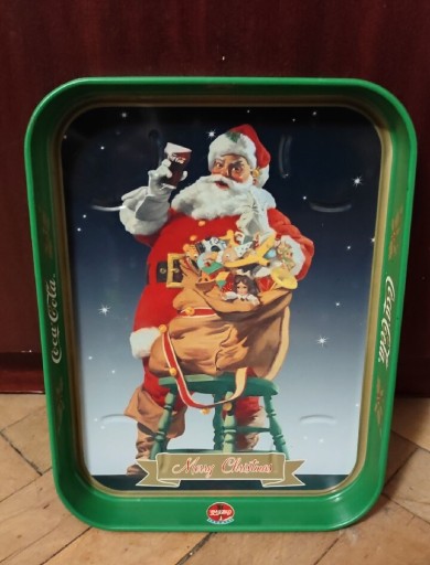 Zdjęcie oferty: Tacka Coca-Cola merry christmas ITALY stalowa 