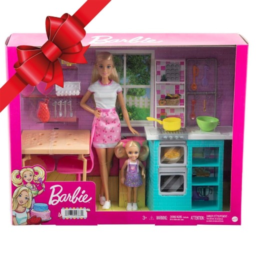 Zdjęcie oferty: ZESTAW BARBIE wspólne pieczenie  lalka gratis