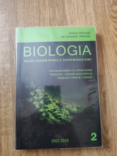 Zdjęcie oferty: Biologia zbiór zadań wraz z odpowiedziami cz.2 