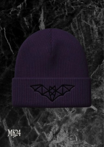 Zdjęcie oferty: Czapka beanie z haftem nietoperza – styl streetwear / gothic