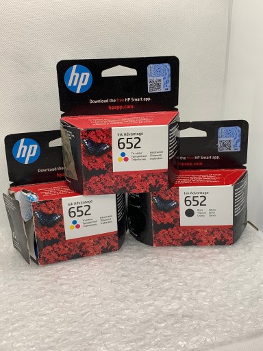 Zdjęcie oferty: 6 x Tusz do uzupełnienia HP652 3x black 3x color