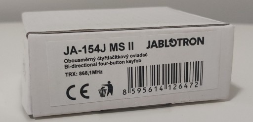 Zdjęcie oferty: Jablotron JA-154J MS II Pilot dwukierunkowy