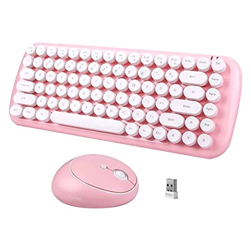 Zdjęcie oferty: Letton Bezprzewodowa różowa klawiatura i mysz