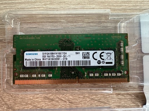 Zdjęcie oferty: Samsung 8GB 1x8GB 2666MHz DDR4 Non-ECC CL19 SODIMM