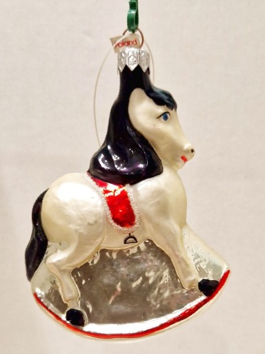 Zdjęcie oferty: Koń na biegunach - szklana bombka kolekcjonerska