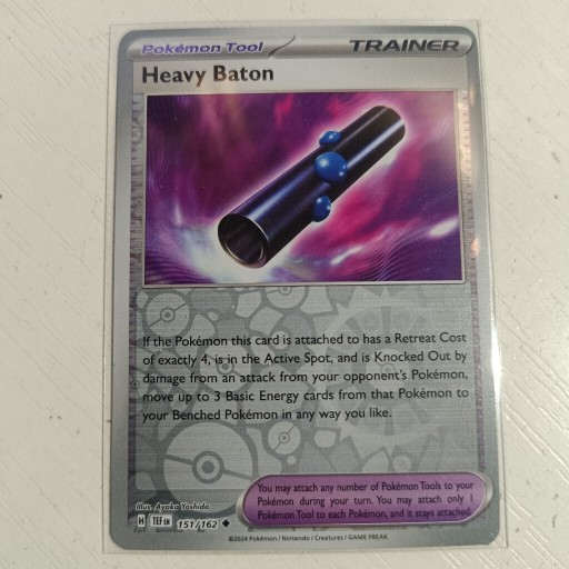 Zdjęcie oferty: Karta pokemon Heavy Baton 151/162