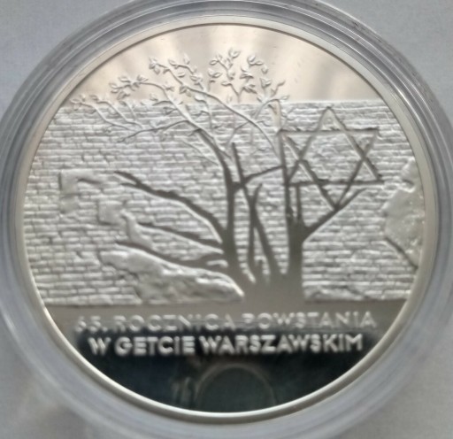 Zdjęcie oferty: 20 zł 2008r. 65roczn. Powst. w Getcie War.L Ag 925