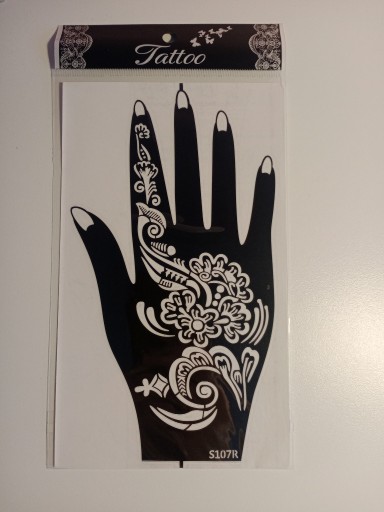 Zdjęcie oferty: Szablon wzornik do tatuażu mehendi henna