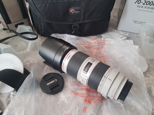 Zdjęcie oferty: Canon EF 70-200 f/2.8 III IS USM Torba Lowepro