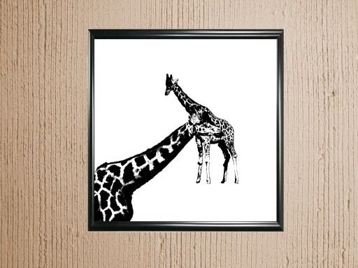 Zdjęcie oferty: Plakat żyraf handmade