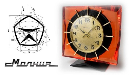 Zdjęcie oferty: Radziecki zegar z filmu Czarnobyl. MOLNIA SPRAWNY 