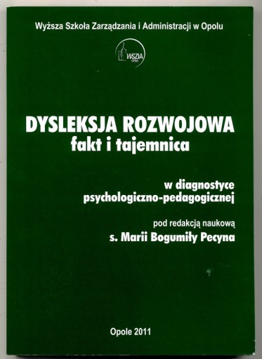 Zdjęcie oferty: Dyslekcja rozwojowa - B. Pecyna 2011