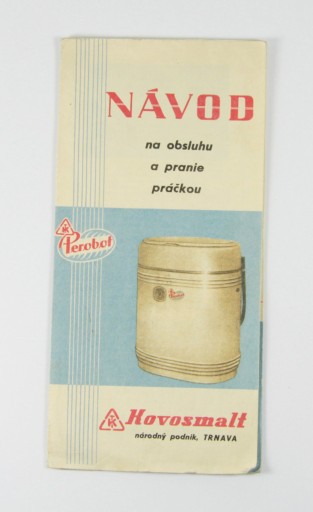 Zdjęcie oferty: Instrukcja obsługi pralki Navod 1958 r.