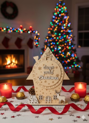 Zdjęcie oferty: Kalendarz adwentowy domek dekoracja