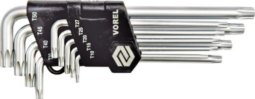 Zdjęcie oferty: 9 kluczy imbusowych TORX T10-T50  VOREL 56478