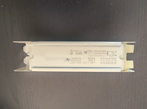 Zdjęcie oferty: Statecznik magnetyczny Siemens 58W / 0,67A (01)