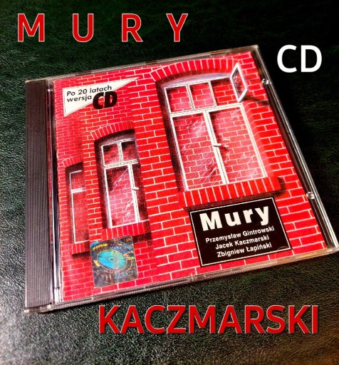 Zdjęcie oferty: MURY KACZMARSKI Jacek 1999 remaster CD Gintrowski Łapiński Po 20 latach