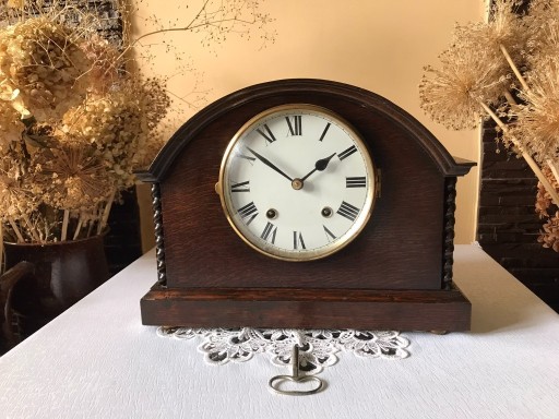 Zdjęcie oferty: Zegar ISGUS, J. SCHLENKER - GRÜSEN GmbH ok.1920 kwadransowy Graham loft