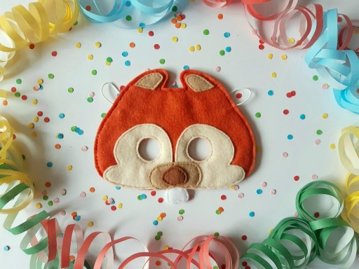 Zdjęcie oferty: Maska karnawałowo-urodzinowa wiewiórka