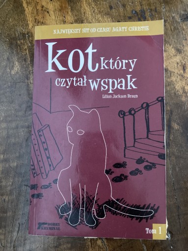 Zdjęcie oferty: Kot który czytał wspak Tom I- Lilian Jackson Braun