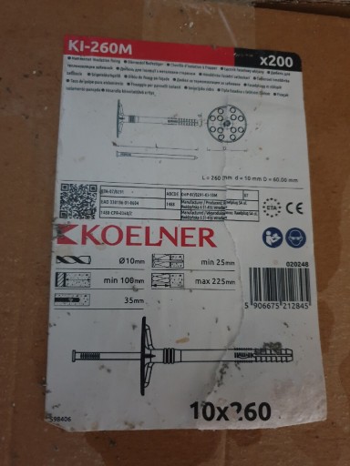 Zdjęcie oferty: Kołki Łączniki do styropianu 10 x 260 mm 200 szt