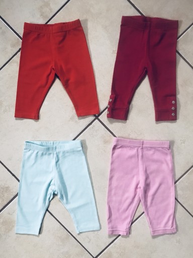 Zdjęcie oferty: Legginsy niemowlęce, 4-szt. rozm.62