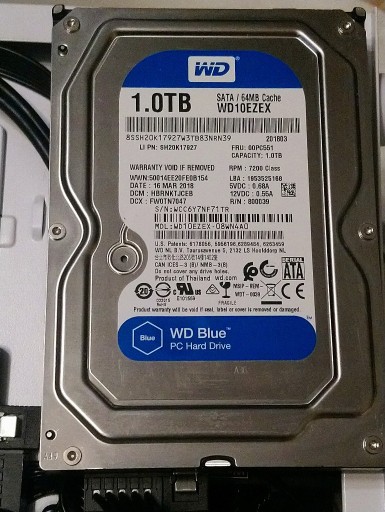 Zdjęcie oferty: WD BLUE 1TB 7200