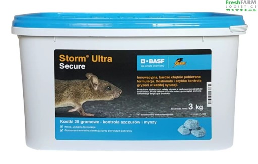 Zdjęcie oferty: Storm Ultra Secure 3kg - trutka na myszy i szczury