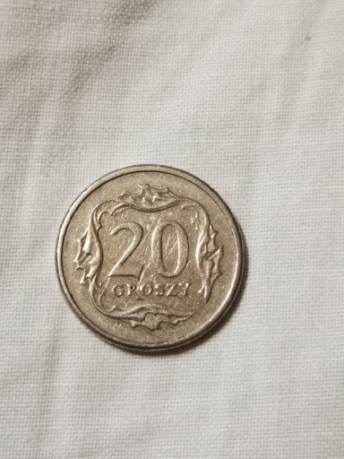 Zdjęcie oferty: Destrukt monety 20gr. 1991r.(dziurka w literce, r.