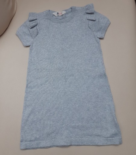 Zdjęcie oferty: Tunika sukienka  Srebrna galowa 98-104  H&M