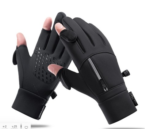 Zdjęcie oferty: Rękawiczki czarne zimowe dotykowe wodoodporne L