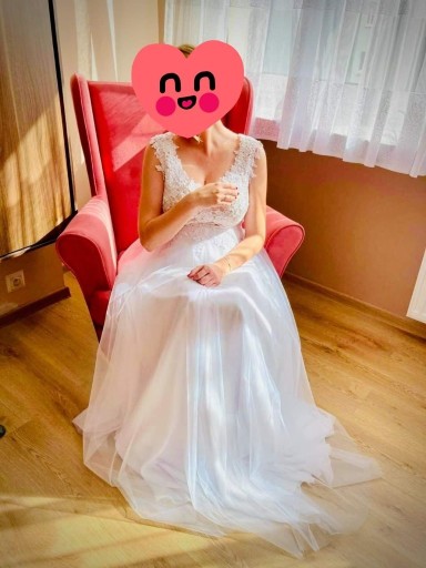 Zdjęcie oferty: Ciążowa suknia ślubna - wrzesień 2020