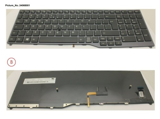 Zdjęcie oferty: klawiatura podświetlana Fujitsu CP757720 u757,e559