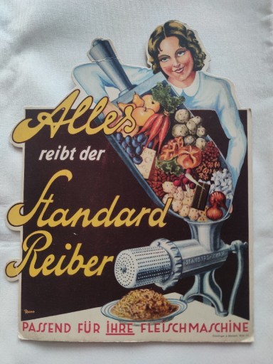 Zdjęcie oferty: Stara reklama maszynki do mielenia. Austria. 