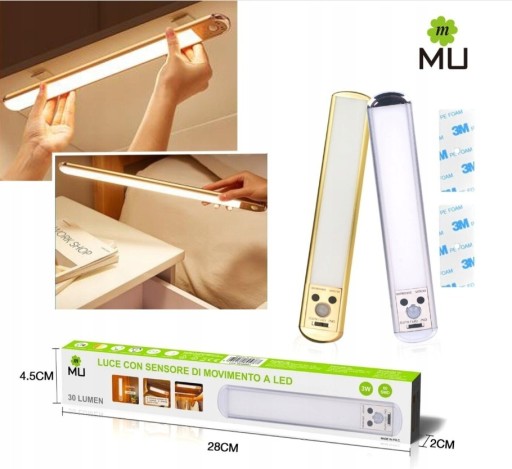 Zdjęcie oferty: BEZPRZEWODOWA LAMPKA LED Z CZUJNIKIEM RUCHU