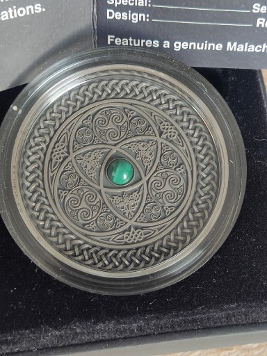 Zdjęcie oferty: CELTIC Mandala Art II Malachit3 Oz 10 $ Fidżi 2016