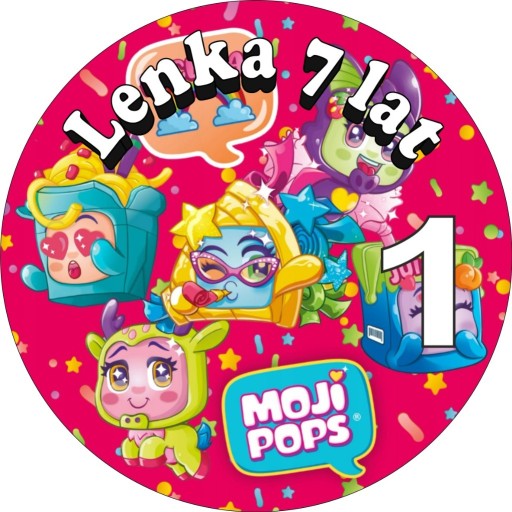 Zdjęcie oferty: Opłatki na tort  MOJI POPS + własny tekst