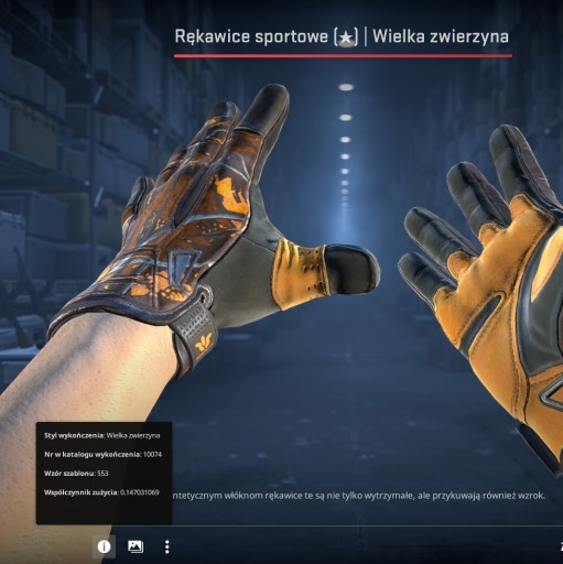 Zdjęcie oferty: Rękawice sportowe Wielka zwierzyna MW CS GO