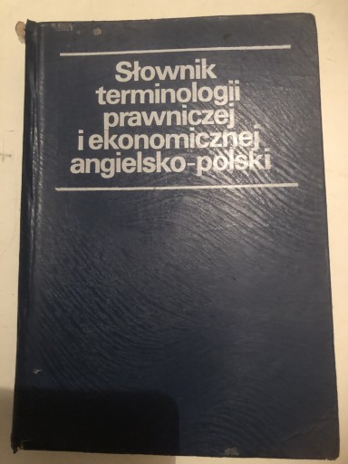 Zdjęcie oferty: Słownik terminologii prawniczej i ekonomicznej