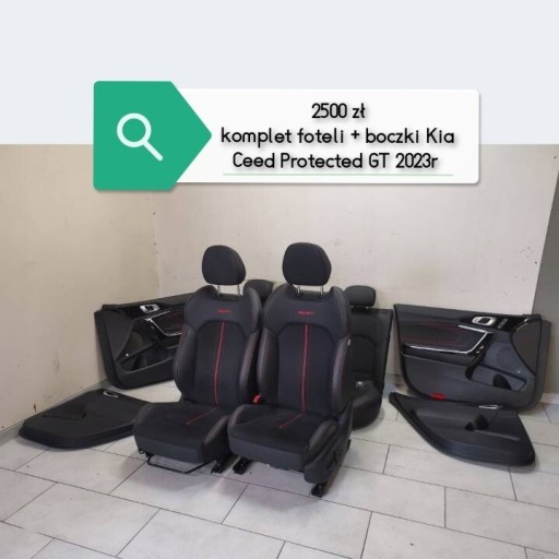 Zdjęcie oferty: Fotele komplet +komplet boczków Kia ProCeed IIIGT 