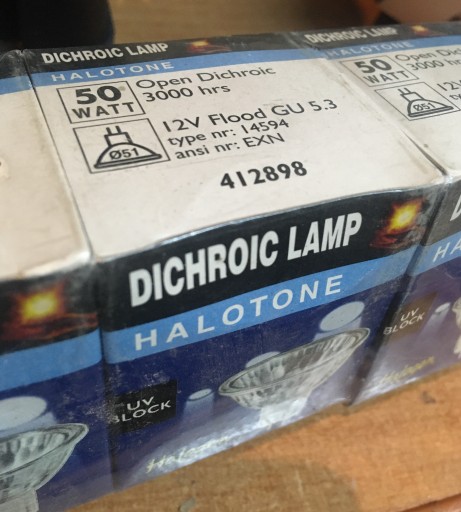 Zdjęcie oferty: Dochloric lamp 12v gu 5.3 50watt