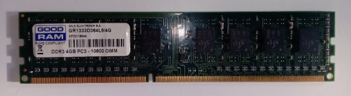 Zdjęcie oferty: GOODRAM DDR3 4GB, 1333MHz.