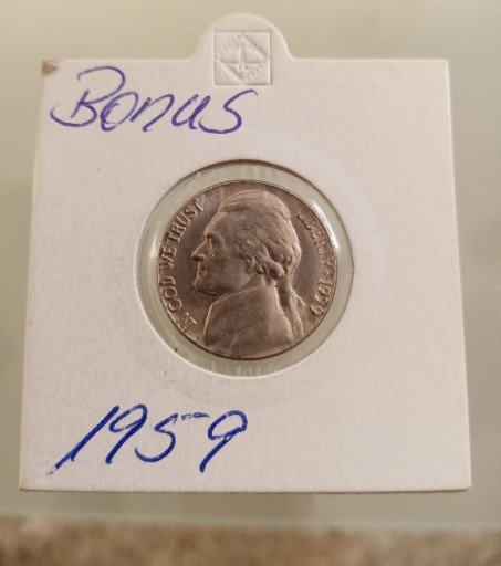 Zdjęcie oferty: Moneta 5 centów - 1959 rok