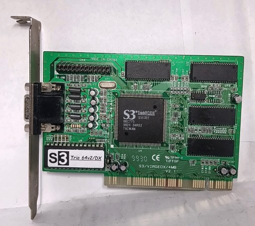 Zdjęcie oferty: Rzadka retro karta graficzna S3 Trio64 V2/DX 4MB